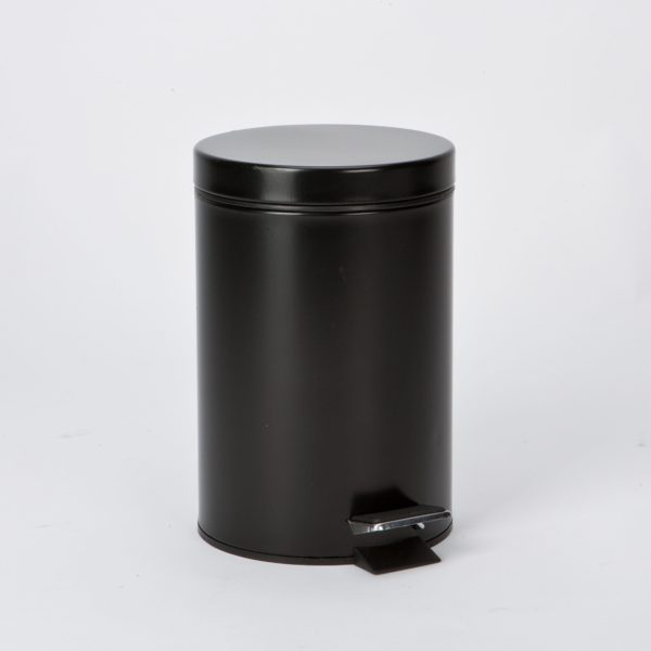 3 Litre Pedal Black Bin - UK Wholesaler