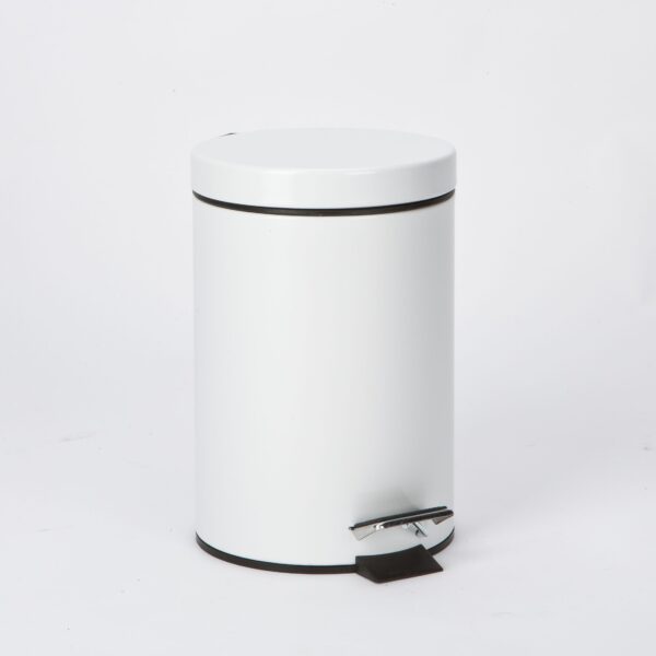 3 Litre Pedal Bin In White