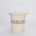 wholesale Cream Kindling Bucket with Lid