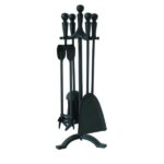 wholesale 5pc All Black Ball Handle Companion Set