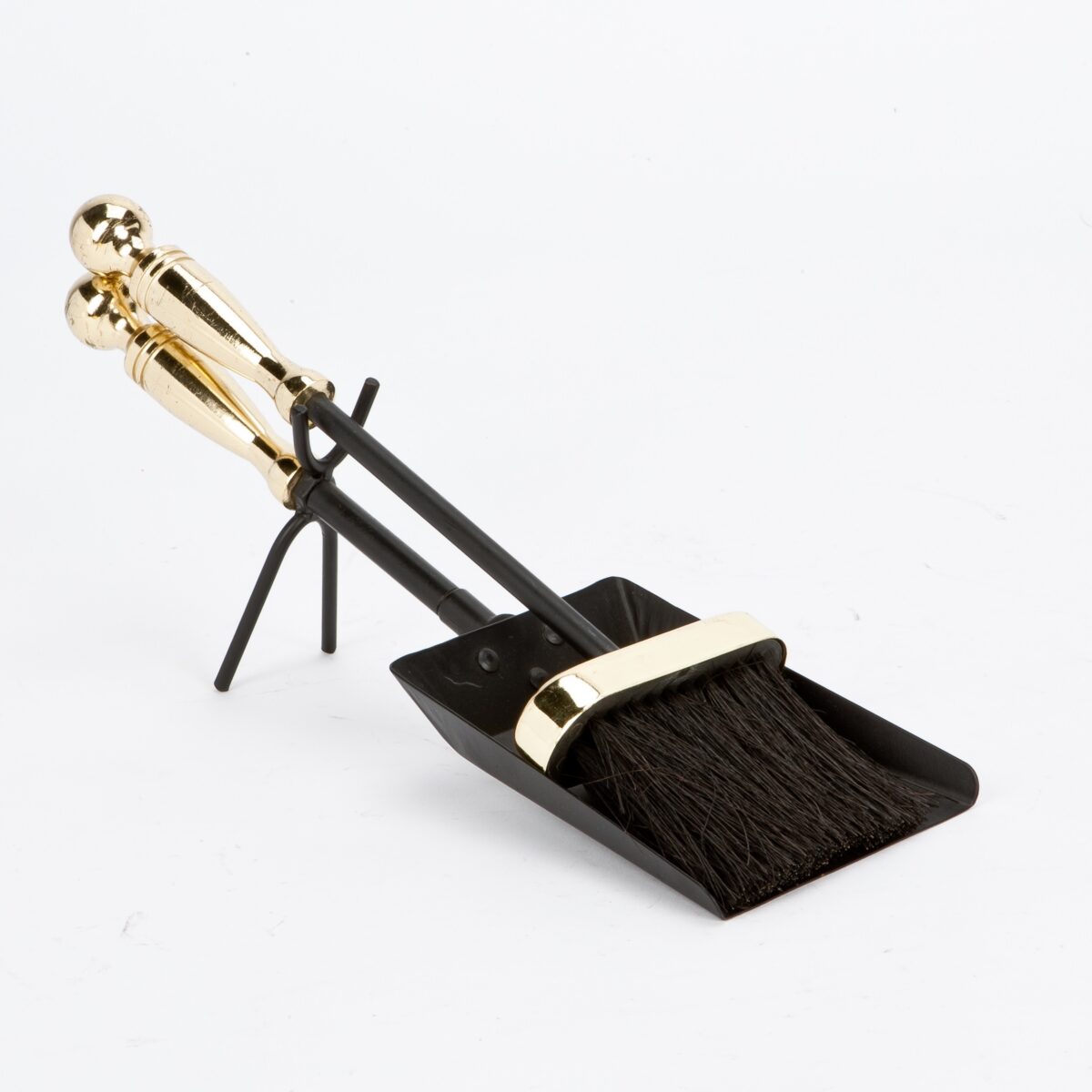 wholesale Black / Brass Shovel & Brush Fire set