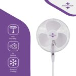 16 Inch Stand Fan With Cross Base