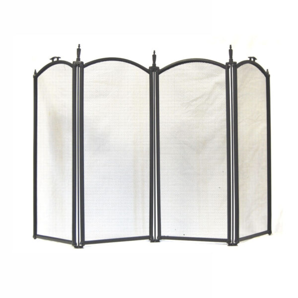 wholesale Firescreen 4 Panel - All Black