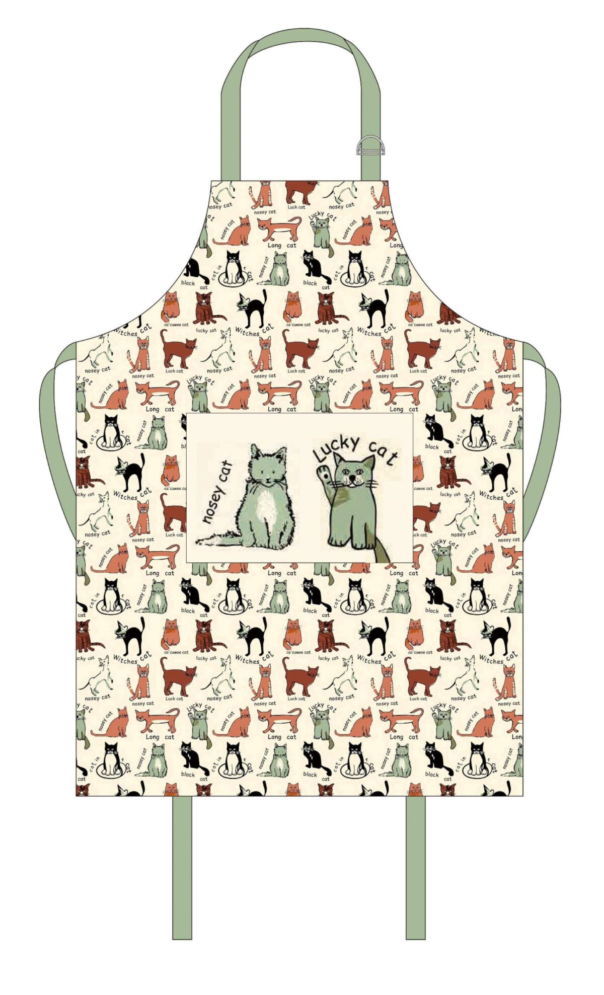 Cat Cotton Apron