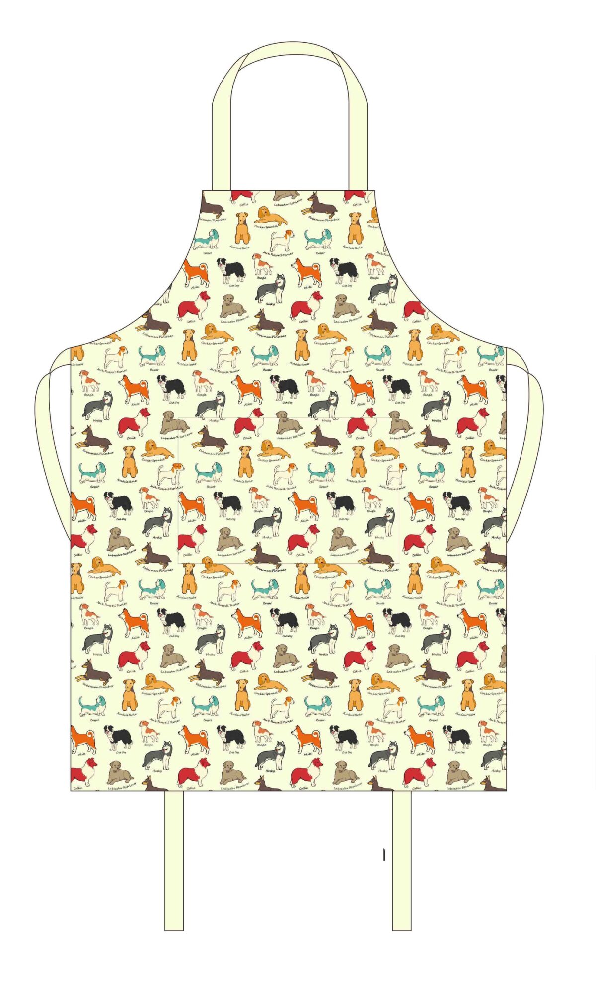 Dog Cotton Apron