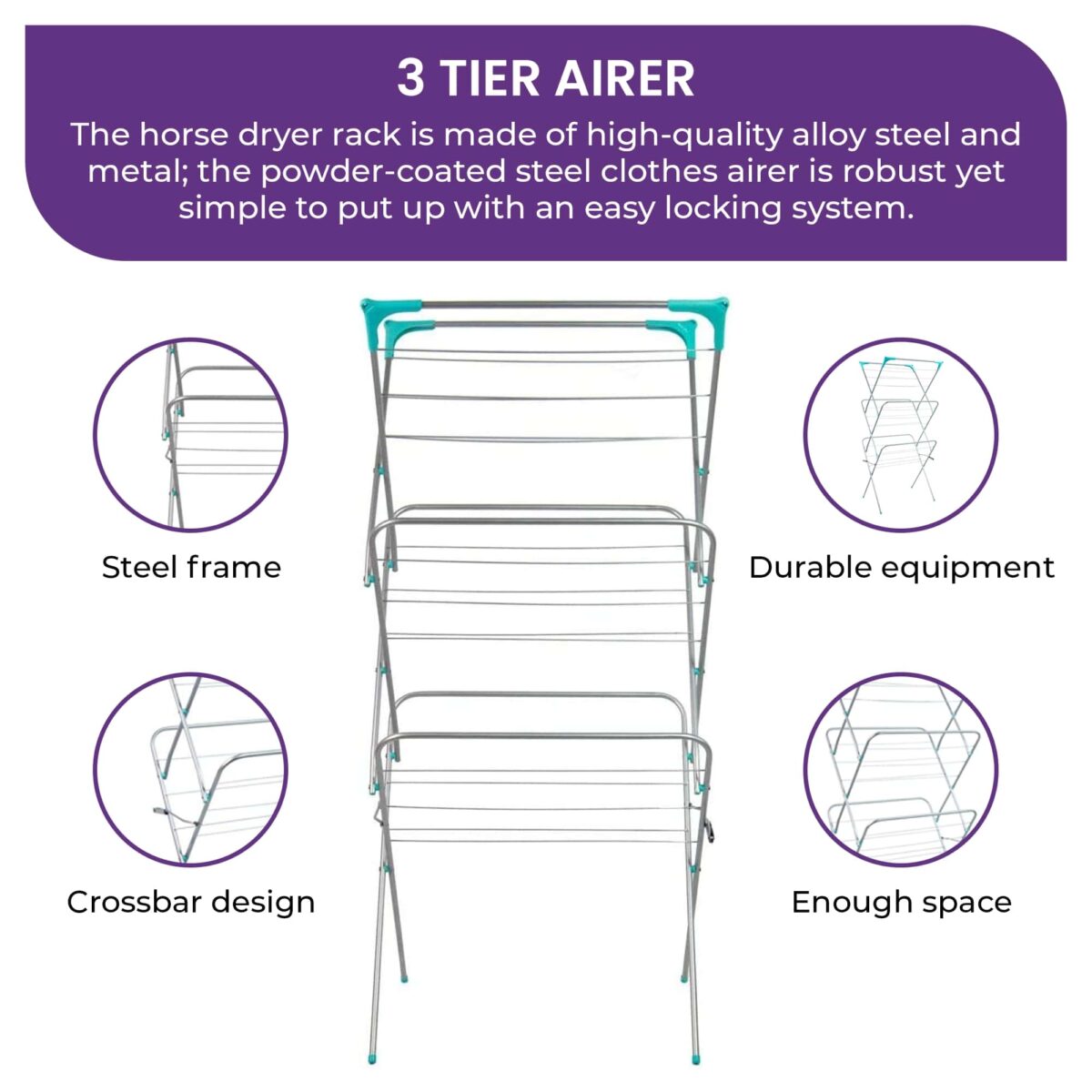 3 Tier Indoor Airer