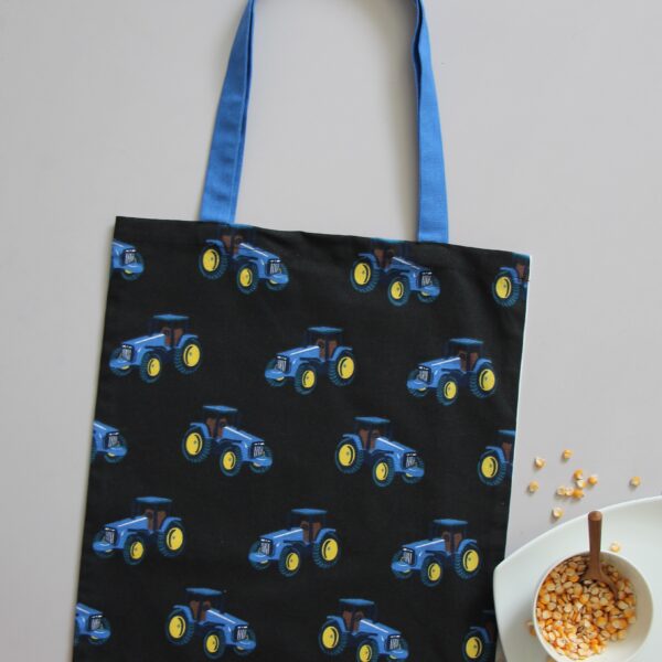 wholesale Bernie Tractor Tote Bag Medium - Blue