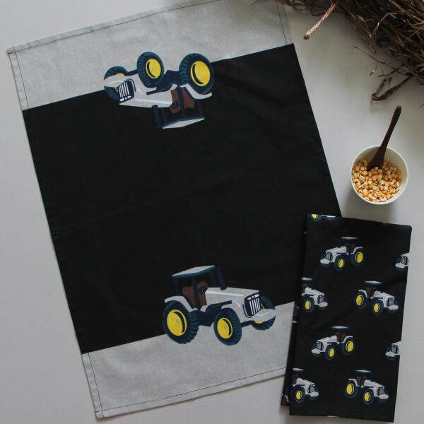 wholesale Elizabeth Tractor Teatowels set of 2 - Grey